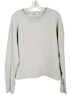 Perfect White Tee French Terry Sweatshirt Tyler Heather Grey, Medium